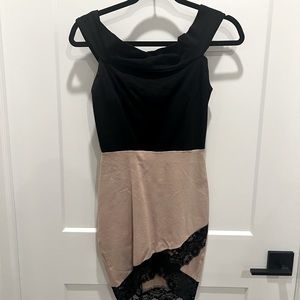 Tight lace body con dress / little black dress